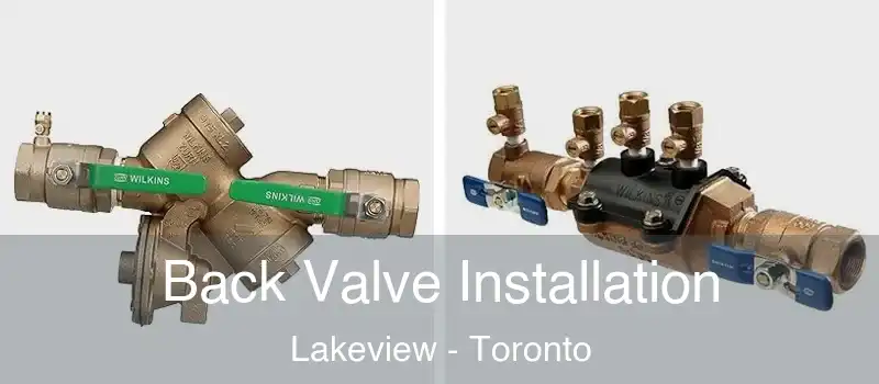 Back Valve Installation Lakeview - Toronto