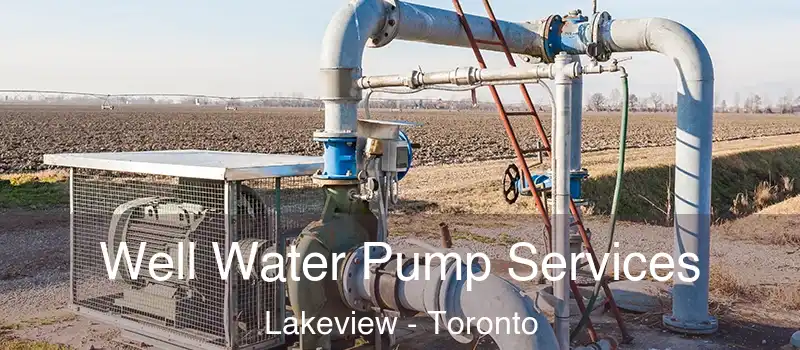 Well Water Pump Services Lakeview - Toronto